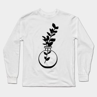 Minimal botanical leave Long Sleeve T-Shirt